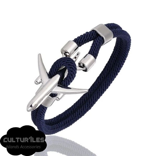 Bracelet voyage - Bracelet Avion - Bracelet de Corde Nylon - Bracelet hommes - Bracelet femmes