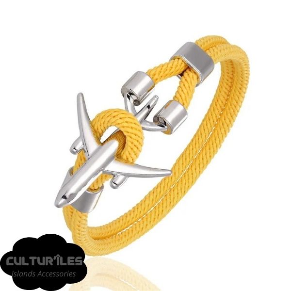 Bracelet voyage - Bracelet Avion - Bracelet de Corde Nylon - Bracelet hommes - Bracelet femmes