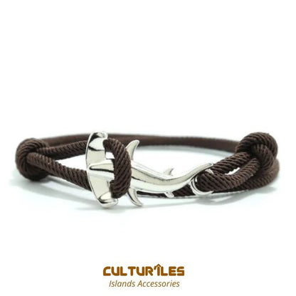 Bracelet Requin - Bracelet de corde nautique- Bracelet hommes - Bracelet femmes