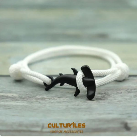 Bracelet Requin - Bracelet de corde nautique- Bracelet hommes - Bracelet femmes