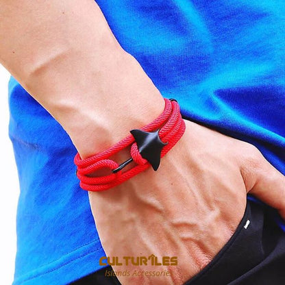 Bracelet Raie Manta  - Bracelet de corde nautique- Bracelet hommes - Bracelet femmes