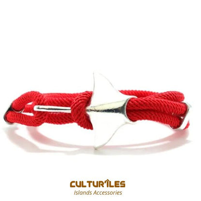 Bracelet Raie Manta  - Bracelet de corde nautique- Bracelet hommes - Bracelet femmes