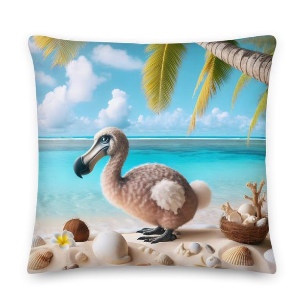 Coussin Déco  Haut de Gamme - Le dodo l'embleme de l'île Maurice