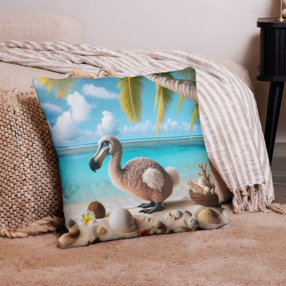 Coussin Déco  Haut de Gamme - Le dodo l'embleme de l'île Maurice