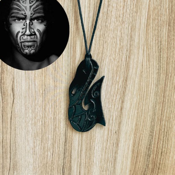Collier Pendentif Hei Matau Maori - Collier de protection - Polynésie / Nouvelle Zélande