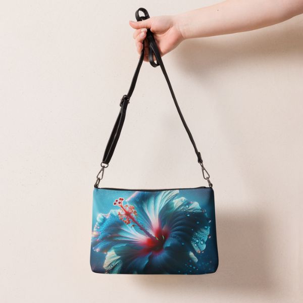 Sac bandoulière Design Hibiscus des Antilles