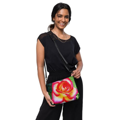 Sac bandoulière Design Hibiscus Rosée des Antilles