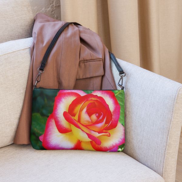 Sac bandoulière Design Hibiscus Rosée des Antilles