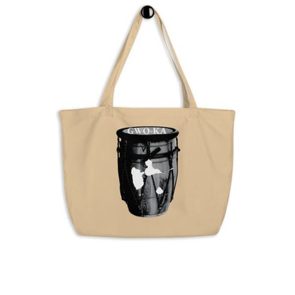 Grand Tote Bag Bio Design Tambour Ka – Symbole Culturel de la Guadeloupe