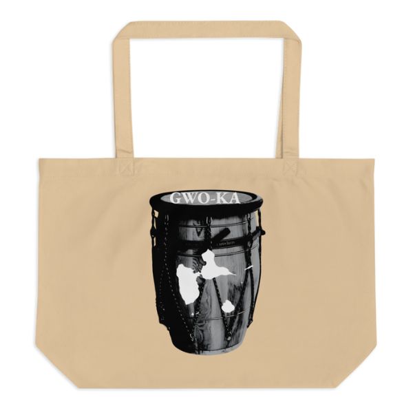 Grand Tote Bag Bio Design Tambour Ka – Symbole Culturel de la Guadeloupe