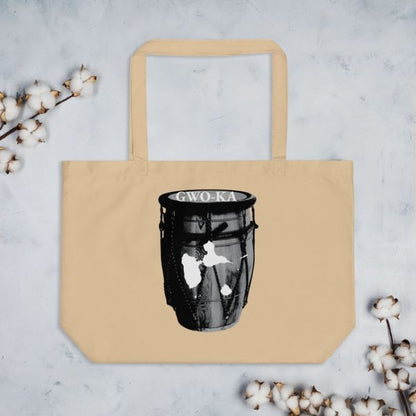 Grand Tote Bag Bio Design Tambour Ka – Symbole Culturel de la Guadeloupe