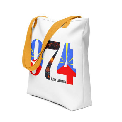 Tote Bag Bio Design 974 La Réunion – Symbole du Volcan Piton de la Fournaise