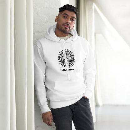 Sweat Shirt  à capuche Blanc pour Homme - Visage Maori  - KIA ORA