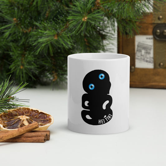 Mug Brillant Design Maori Hei Tiki - Le Mug Maori qui Éveille Vos Sens et Votre Esprit - Cadeau Unique